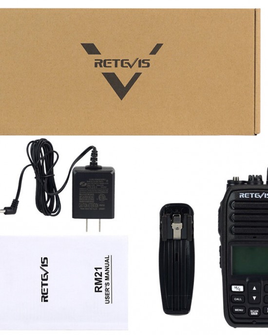 RETEVIS RM21 5W VHF Marine Walkie Talkie IP67 Waterproof NRC Noise Reduction Two  way Radio Station Handheld Walkie  talkie EU Plug