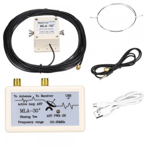 MLA  30  Active Magnetic Loop Antenna 500kHz  30MHz HA SDR Short Medium Wave Radio Antenna Low Noise