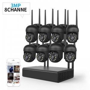 XIAOVV 8CH 3MP Security Camera System Surveillance H 265  P2P 5X Zoom WIFI IP Camera NVR Kit Home IP CCTV Camera Set Eseecloud