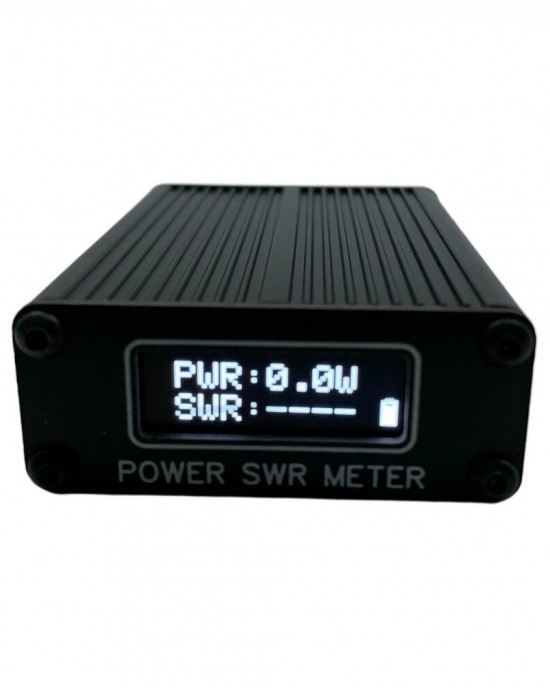 1 6MHz  30MHz 0 1W  11W QRP SWR Mini Desktop Shortwave Power Standing Wave Meter Built  in 400mAh Lithium Battery