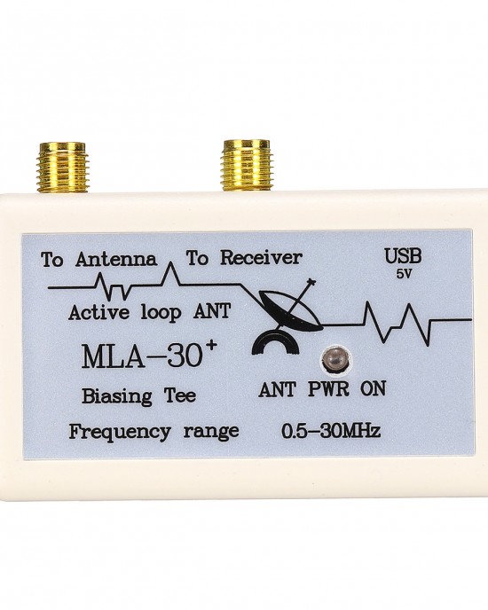 MLA  30  Active Magnetic Loop Antenna 500kHz  30MHz HA SDR Short Medium Wave Radio Antenna Low Noise