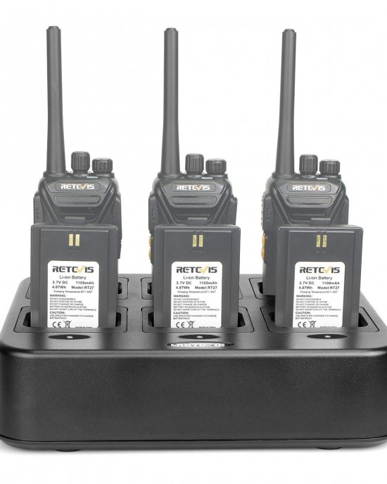 RETEVIS RTC27 Multi  function Six  Way Walkie Talkie Charger for Retevis RT27  US Plug