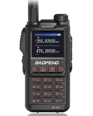 Baofeng BF  18L Tri  Band High Power Walkie Talkie Long Range Type  C Charging UHF VHF Wireless Frequency Ham Two Way Radio