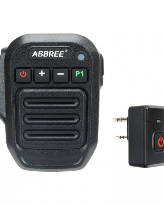 ABBREE Walkie Talkie Wireless bluetooth Handheld Speaker Mic Shoulder Microphone for BaoFeng Quansheng Two Way Radio Accessories